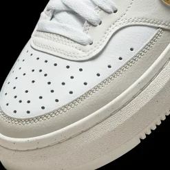 Clearance biało-złote sneakersy damskie Court Vision Alta Damskie Sportowe|Casual