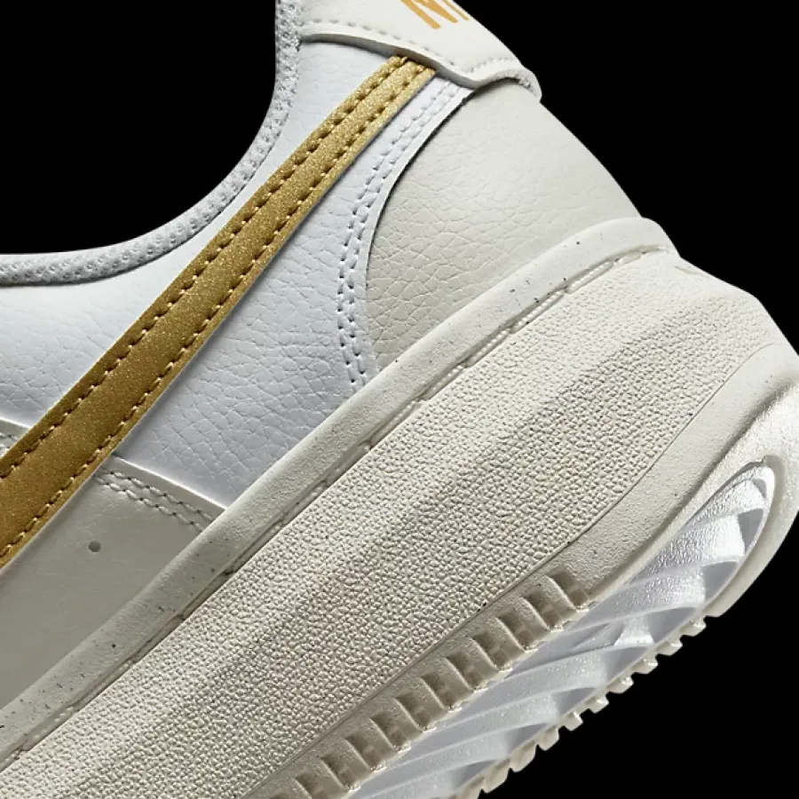Clearance biało-złote sneakersy damskie Court Vision Alta Damskie Sportowe|Casual
