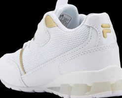 Hot biało-złote sneakersy dziecięce Dzieci Sportowe|Markowe