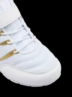 Outlet biało-złote sneakersy dziecięce Dzieci Sportowe