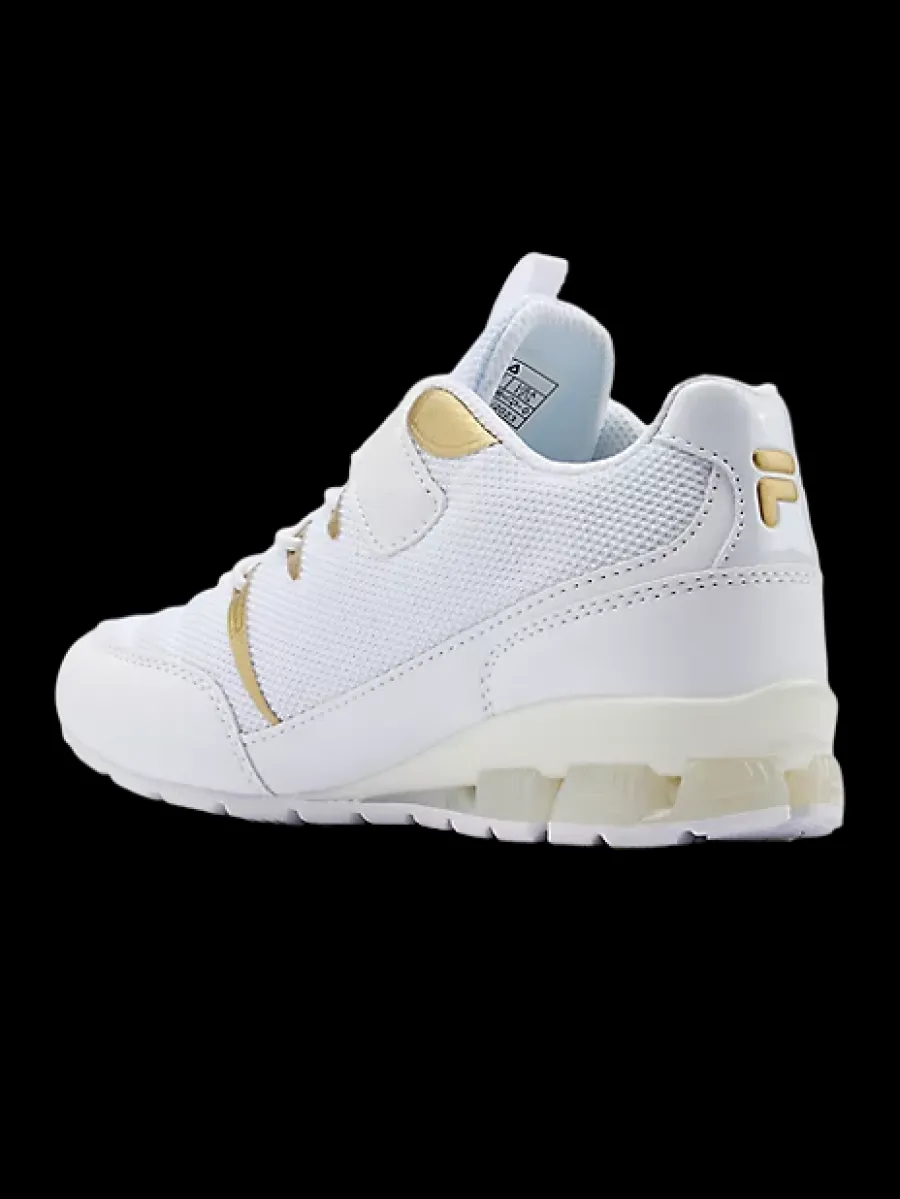 Outlet biało-złote sneakersy dziecięce Dzieci Sportowe