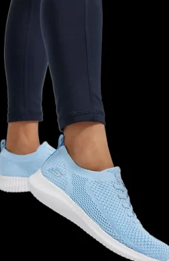 Outlet błękitne sneakersy damskie z wkładką memory Damskie Sportowe|Markowe
