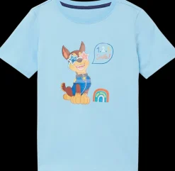 Online błękitny tshirt dziecięcy z bawełny Dzieci Odzież