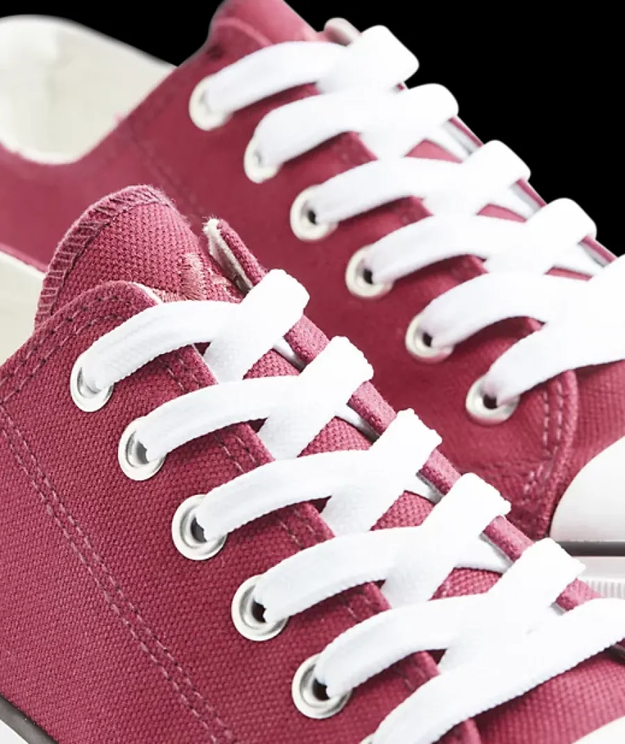 Best bordowe tenisówki damskie z ciemną podeszwą Damskie Sportowe|Trampki