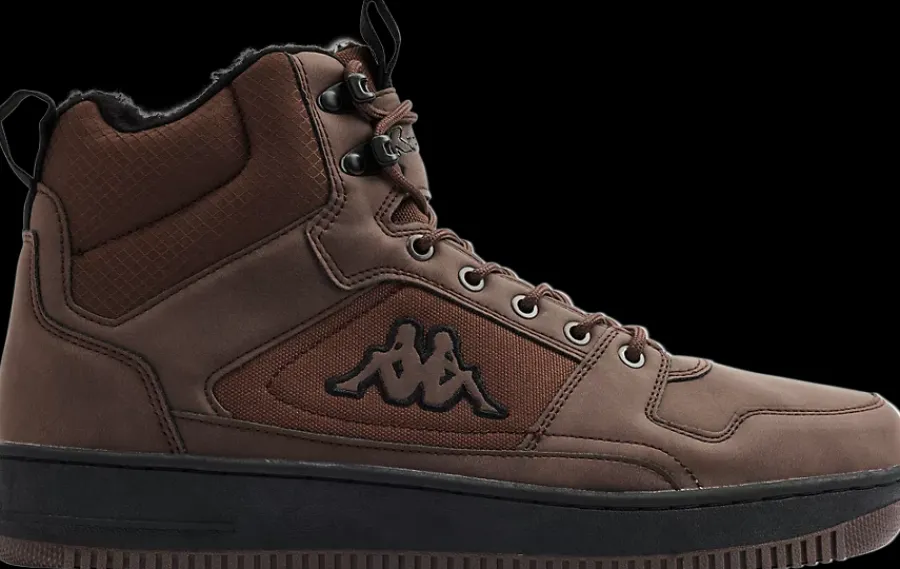 Outlet brązowe ocieplane sneakersy męskie za kostkę Męskie Kozaki|Markowe