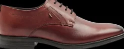 Discount brązowe skórzane eleganckie buty męskie Męskie Buty Do Garnituru