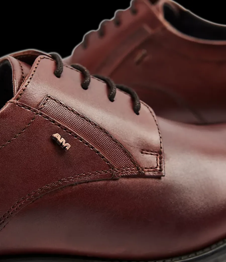 Discount brązowe skórzane eleganckie buty męskie Męskie Buty Do Garnituru
