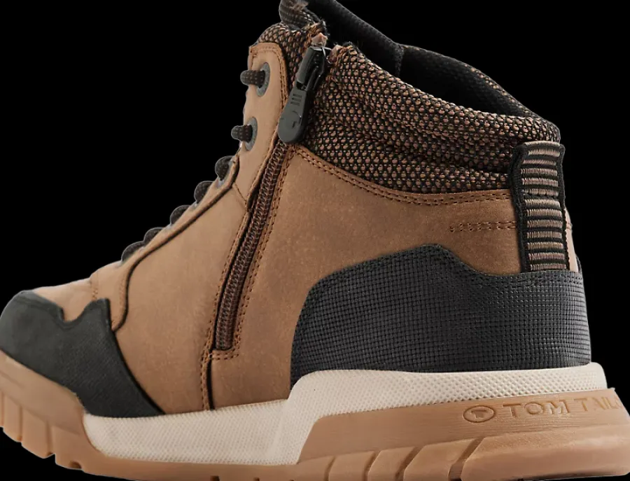 brązowo-czarne wysokie sneakersy męskie Męskie Kozaki
