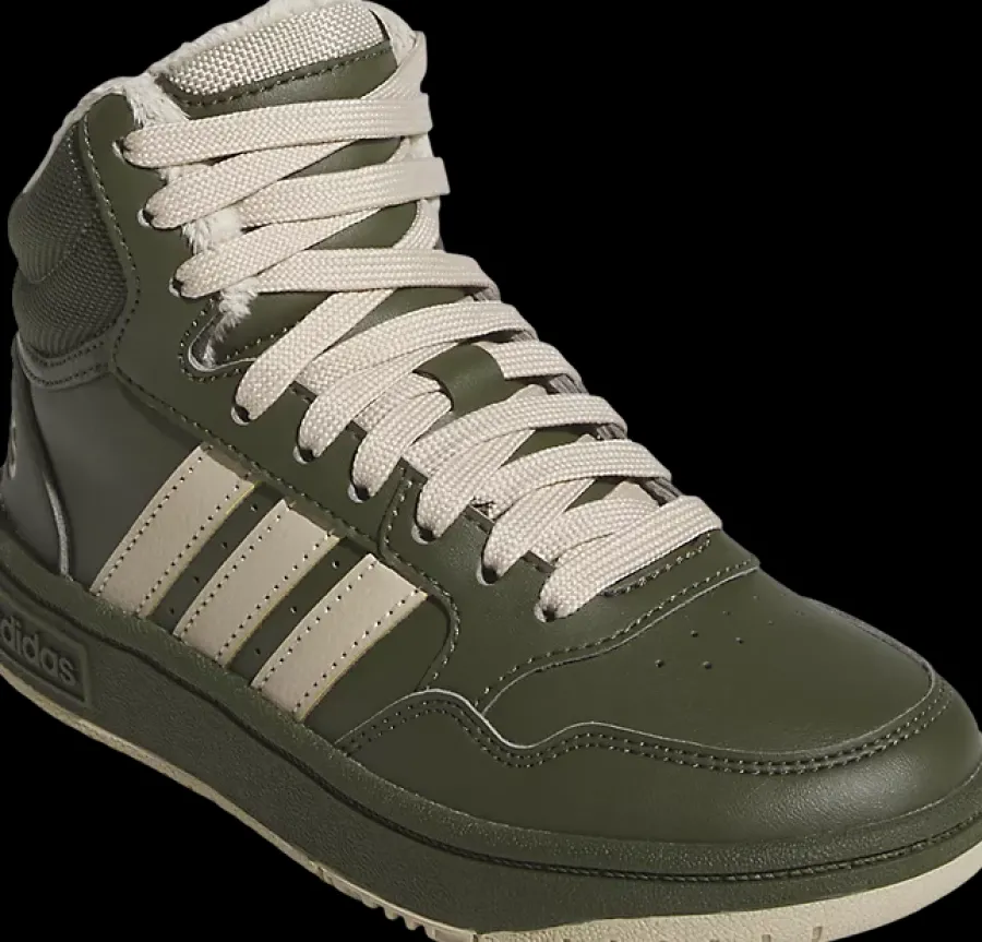 ciemnobrązowe sneakersy młodzieżowe Hoops Mid 3.0 Dzieci Sportowe
