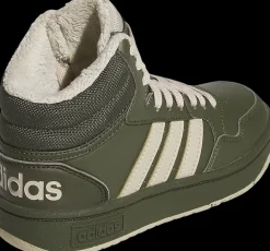 ciemnobrązowe sneakersy młodzieżowe Hoops Mid 3.0 Dzieci Sportowe
