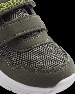 Online ciemnoszare markowe sneakersy dziecięce zapinane na rzepy Dzieci Sportowe