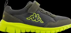 Clearance ciemnoszaro-zielone sneakersy dziecięce Dzieci Sportowe