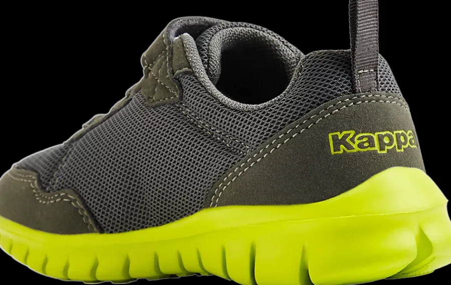 Clearance ciemnoszaro-zielone sneakersy dziecięce Dzieci Sportowe