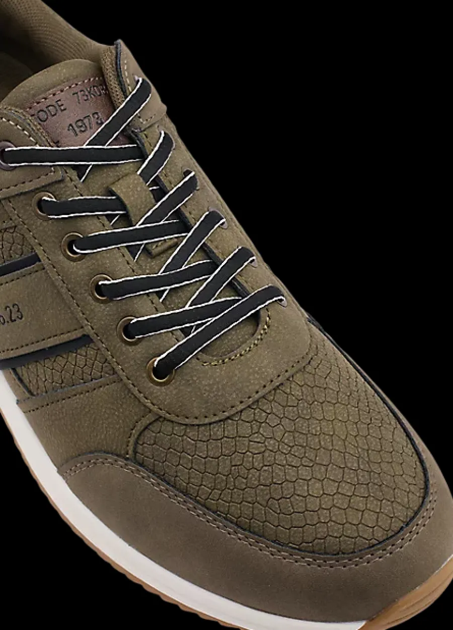 Outlet ciemnozielone sneakersy męskie Męskie Półbuty