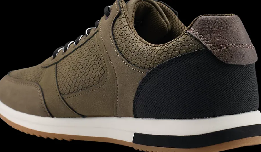 Outlet ciemnozielone sneakersy męskie Męskie Półbuty