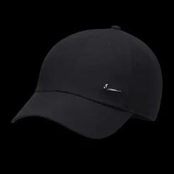 New czarna czapka z daszkiem Metal Swoosh Cap Męskie Czapki|Czapki