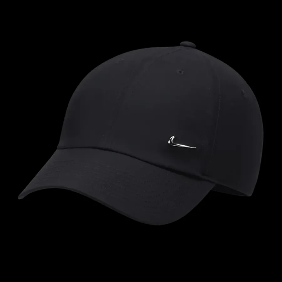 New czarna czapka z daszkiem Metal Swoosh Cap Męskie Czapki|Czapki