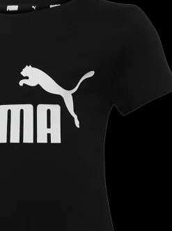 New czarna koszulka dziewczęca ESS Logo Tee Damskie Odzież Damska|Odzież
