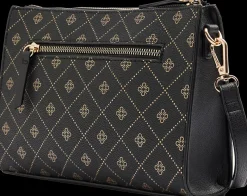 New czarna torebka damska we wzorki Damskie Torby