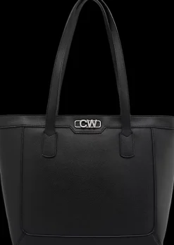 Online czarna torebka damska typu shopper Damskie Torby