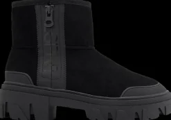 Discount czarne botki damskie typu eskimoski Damskie Botki