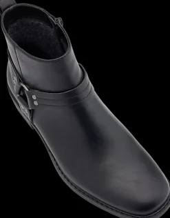 Sale czarne buty męskie za kostkę Męskie Kozaki