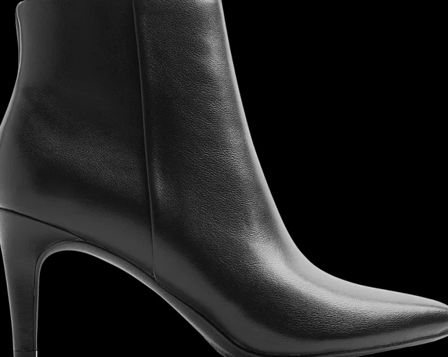 Clearance czarne eleganckie botki damskie na obcasie Damskie Botki