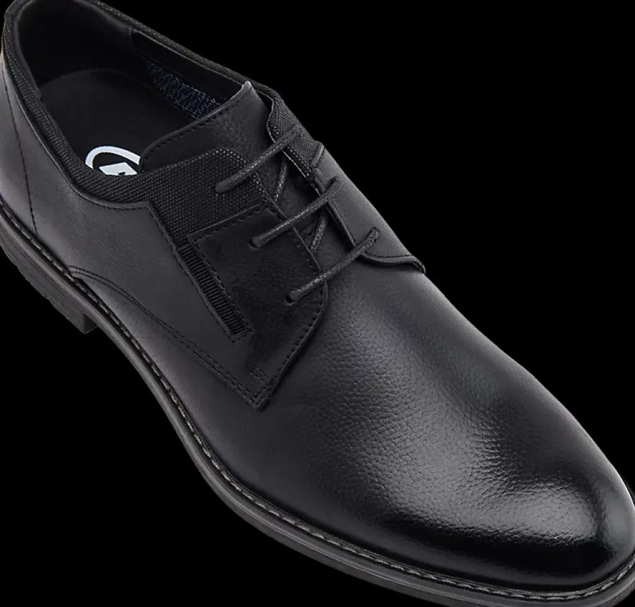 New czarne eleganckie półbuty męskie Am Sjhoe Męskie Półbuty