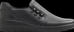 Outlet czarne komfortowe półbuty damskie Damskie Półbuty