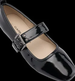 Sale czarne lakierowane baleriny damskie Damskie Baleriny