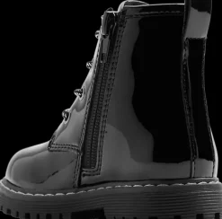 Hot czarne lakierowane kozaczki dziecięce Dzieci Kozaki