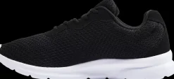 Outlet czarne lekkie sneakersy męskie z białą podeszwą Męskie Sportowe|Casual