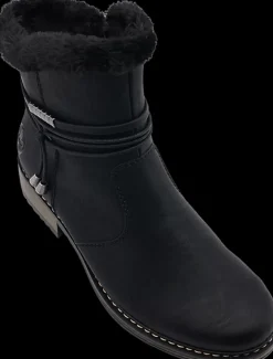 Sale czarne ocieplane botki damskie Damskie Botki