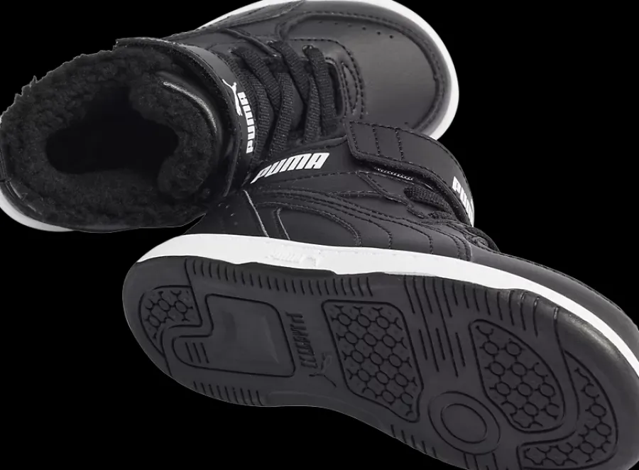 Best czarne ocieplane sneakersy dziecięce Rebound Joy Dzieci Kozaki|Sportowe