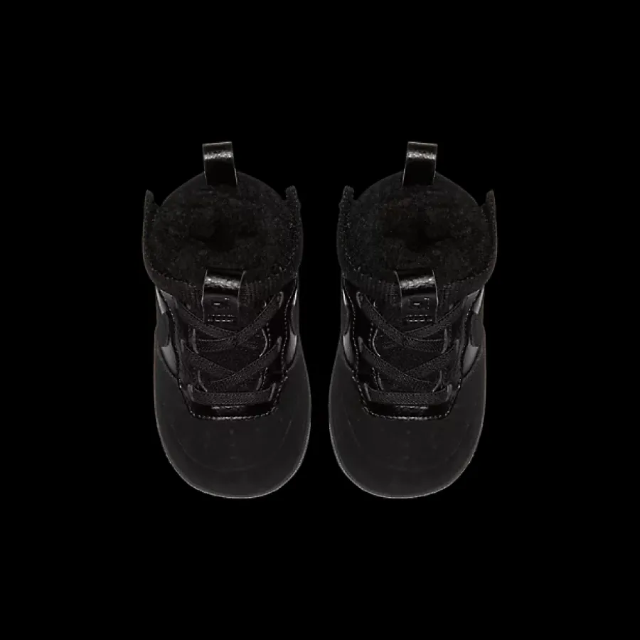 Clearance czarne ocieplane sneakersy dziecięce COURT BOROUGH MID 2 BOOT Dzieci Kozaki|Sportowe