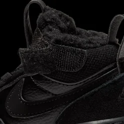 Clearance czarne ocieplane sneakersy dziecięce COURT BOROUGH MID 2 BOOT Dzieci Kozaki|Sportowe