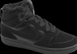 New czarne ocieplane sneakersy dziecięce Court Borough Mid 2 Dzieci Kozaki|Sportowe
