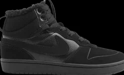 New czarne ocieplane sneakersy dziecięce Court Borough Mid 2 Dzieci Kozaki|Sportowe