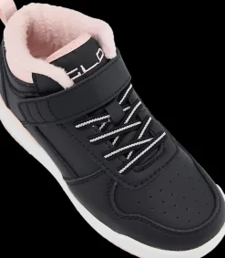 New czarne ocieplane sneakersy dziewczęce Dzieci Sportowe