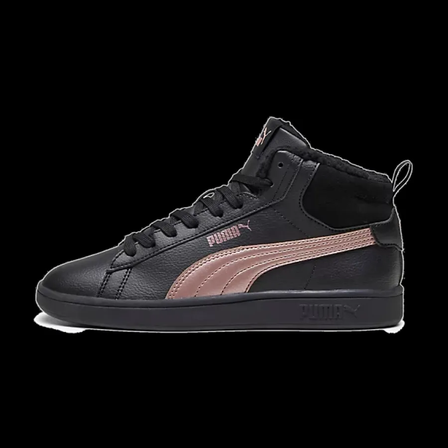 Best czarne ocieplane sneakersy damskie Smash 3.0 Mid Wtr Damskie Sportowe|Markowe