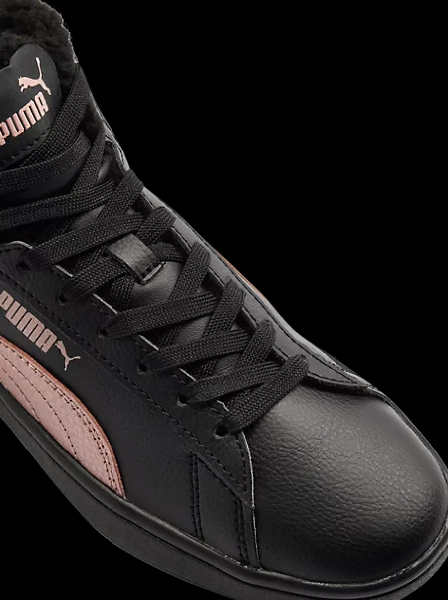 Best czarne ocieplane sneakersy damskie Smash 3.0 Mid Wtr Damskie Sportowe|Markowe