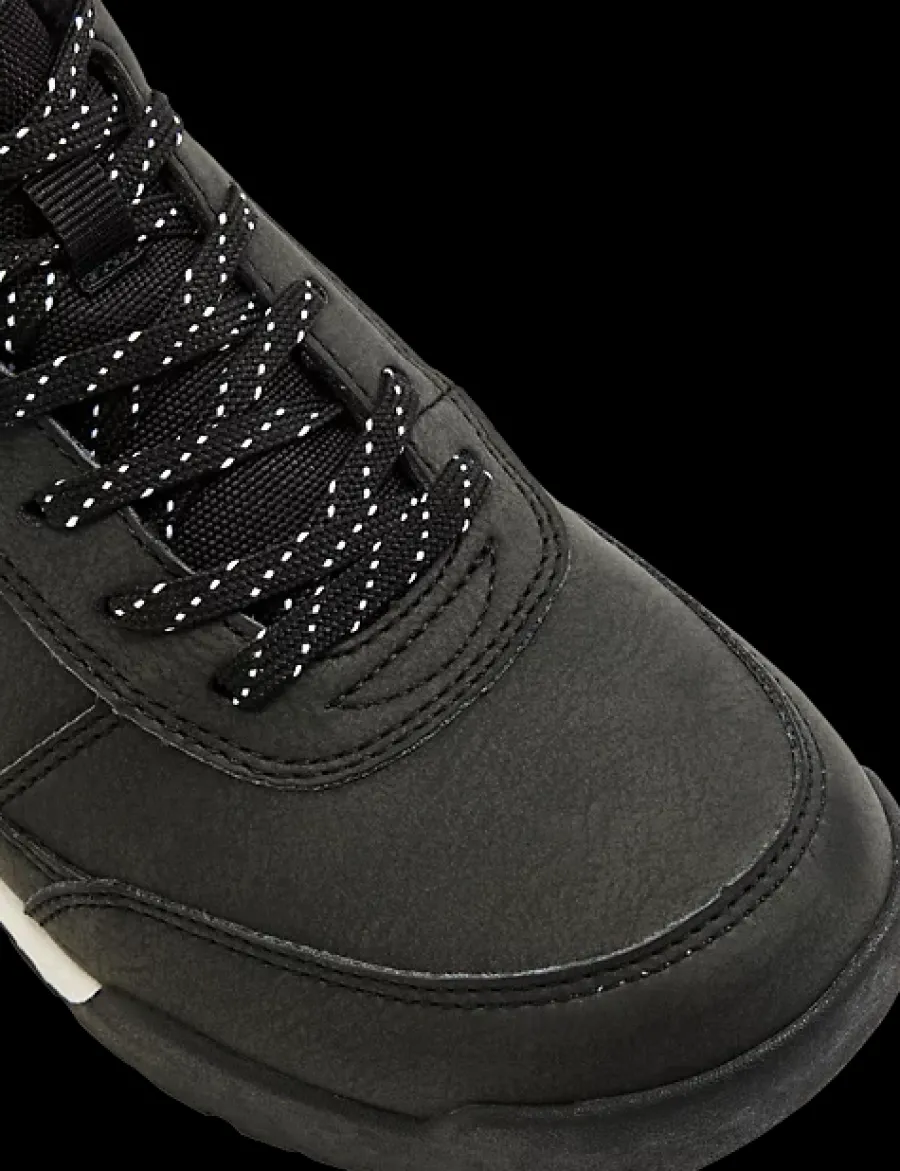 Sale czarne ocieplane sneakersy damskie Damskie Botki