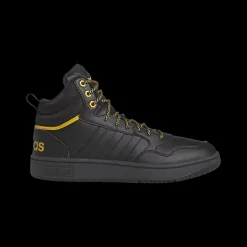 Outlet czarne ocieplane sneakersy męskie Hoops 3,9 Mid Wtr Męskie Sportowe|Markowe