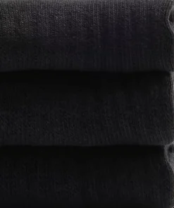 Outlet czarne skarpetki dziecięce CUSHION ANKLE 3P Dzieci Skarpety