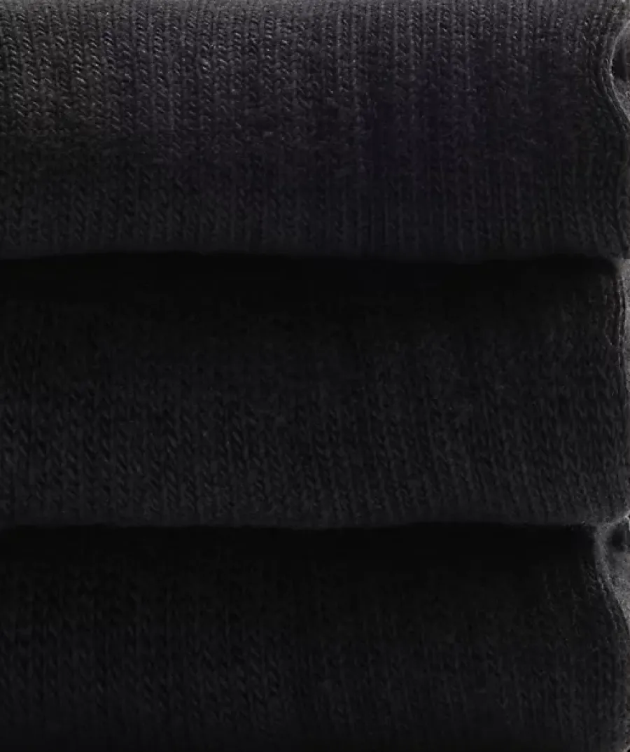 Outlet czarne skarpetki dziecięce CUSHION ANKLE 3P Dzieci Skarpety