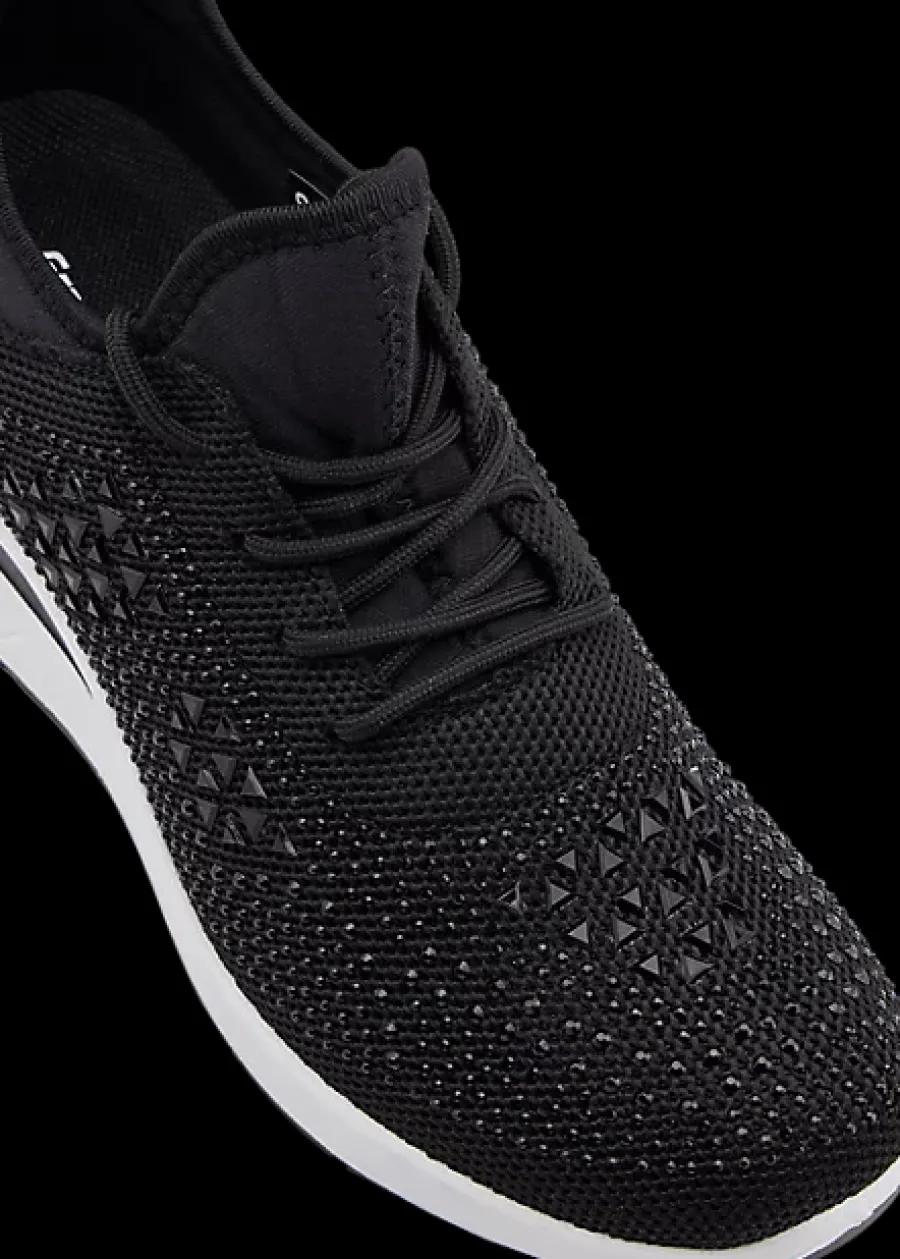 Clearance czarne sneakersy damskie na koturnie Damskie Sportowe