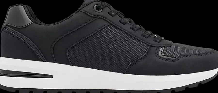 Online czarne sneakersy damskie z białymi elementami Damskie Sportowe