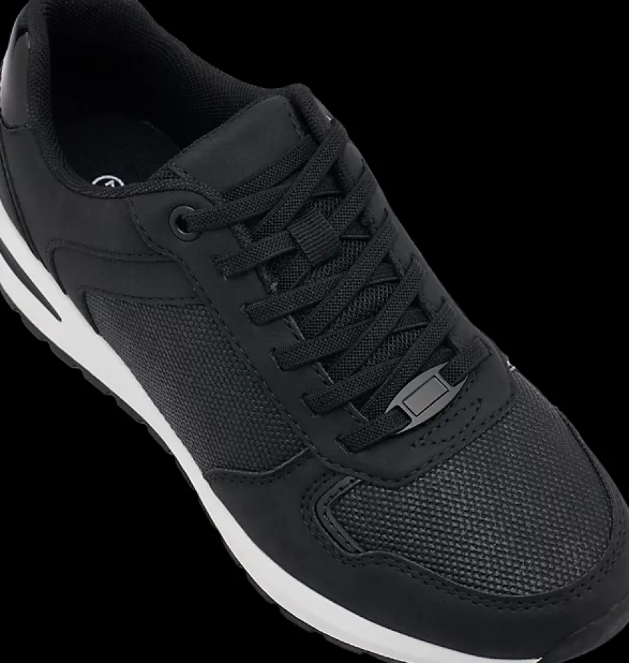 Online czarne sneakersy damskie z białymi elementami Damskie Sportowe