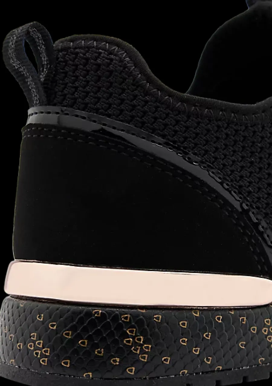 Discount czarne sneakersy damskie z białymi elementami Damskie Sportowe