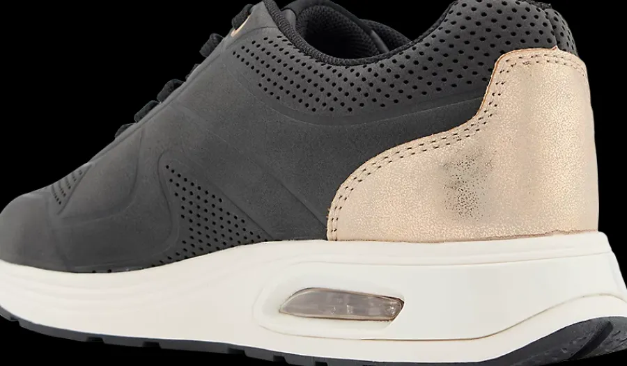 Hot czarne sneakersy damskie Damskie Sportowe|Casual